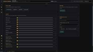 Mindow's Studio view: a layered ambient sound mixer with presets, individual sound faders, and render-to-file controls